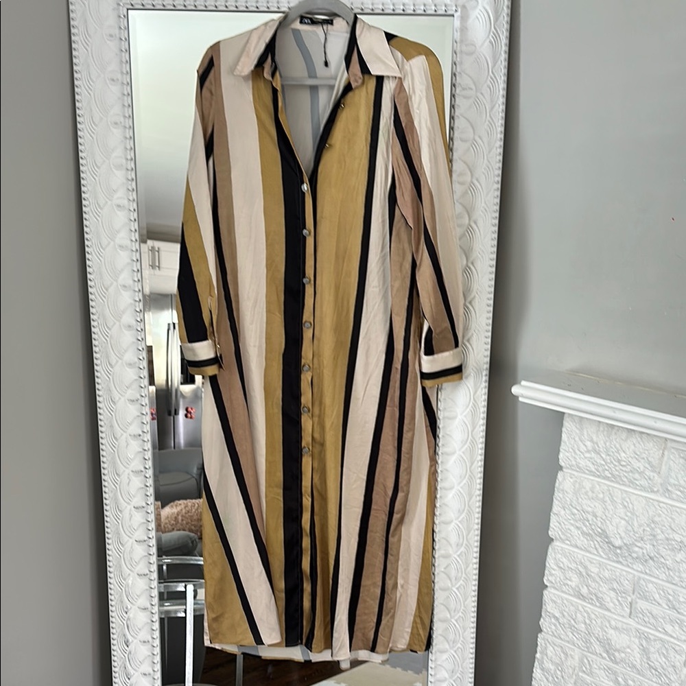 Zara Multicolor Striped Dress